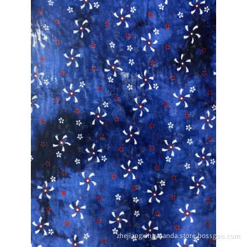 Custom lady's dress viscose printing fabric